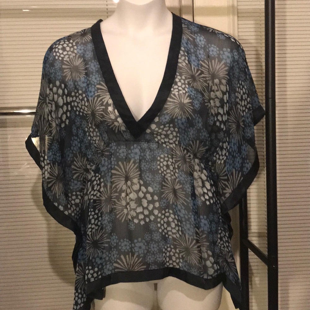 Blue Kimono Blouse